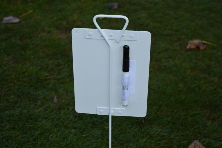 combined nearest the pin and longest drive proximity marker with dry wipe pen