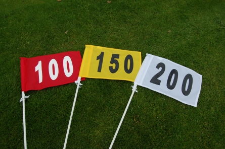 distance flags for driving range