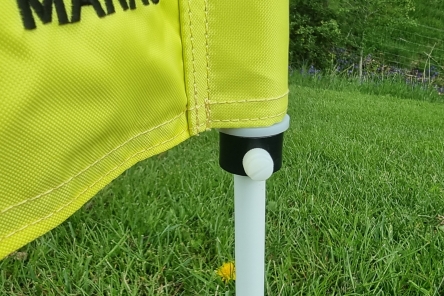 grub screw fixing for golf flag pole