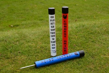 spiked longest drive marker